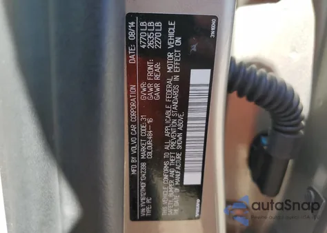 2015 Volvo S60 Platinum from USA, damaged, VIN YV1612TM0F1342398